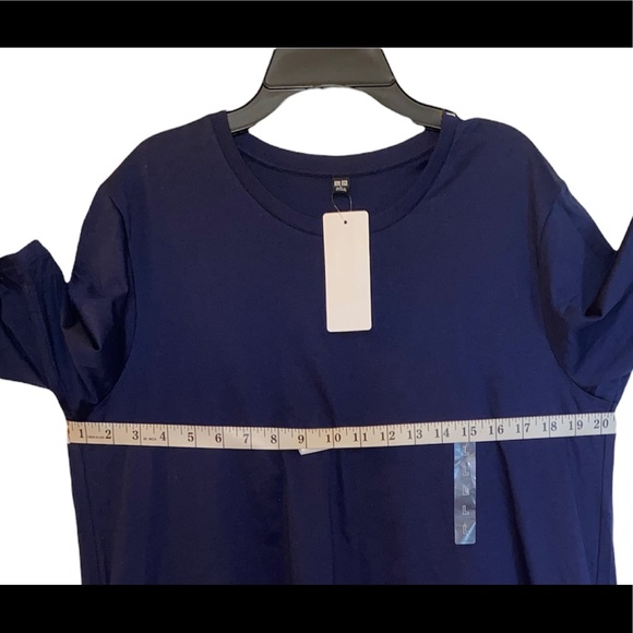 Uniqlo Womens Mercerized Cotton 1/2 sleeve A line t-shirt dress (NEW WITH TAGS) - Picture 7 of 14